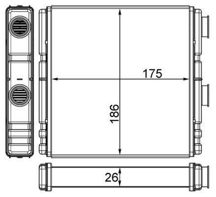Mahle AH262000S Wärmetauscher, Innenraumheizung