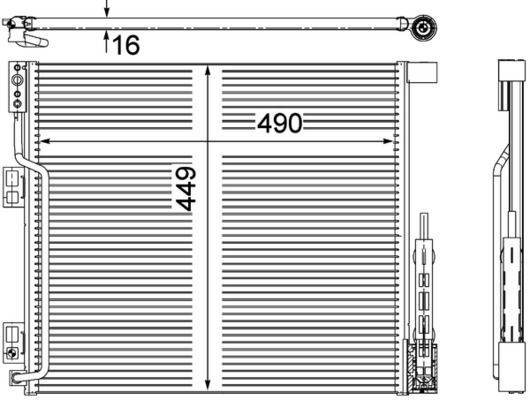 Mahle AC570000P Kondensator, Klimaanlage