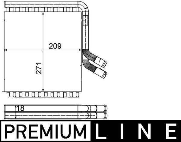 Mahle AH167000P Wärmetauscher, Innenraumheizung