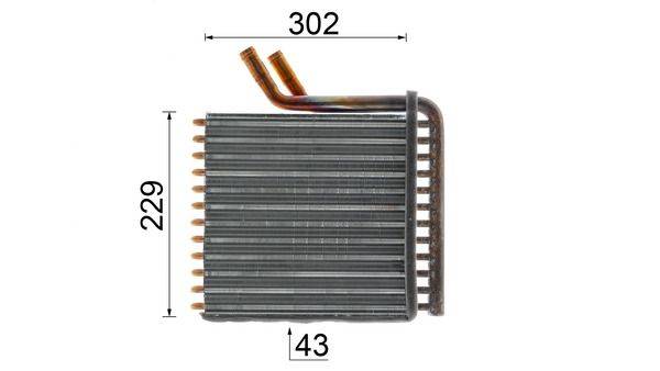 Mahle AH167000P Wärmetauscher, Innenraumheizung