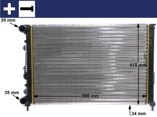 Mahle CR1411000S Kühler, Motorkühlung