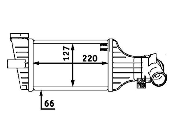 Mahle CI71000P Ladeluftkühler