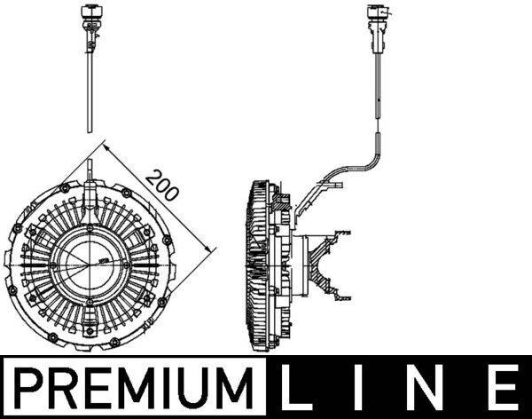 Mahle CFC100000P Kupplung, Kühlerlüfter