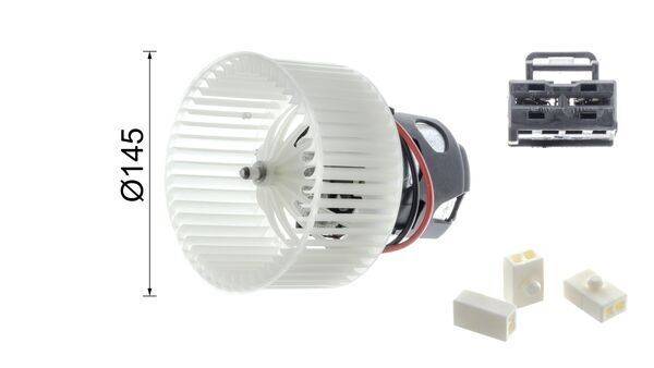 Innenraumgebläse 12 V 276 W Ø 146 mm 2-polig MAHLE für u.a. BMW 5er
