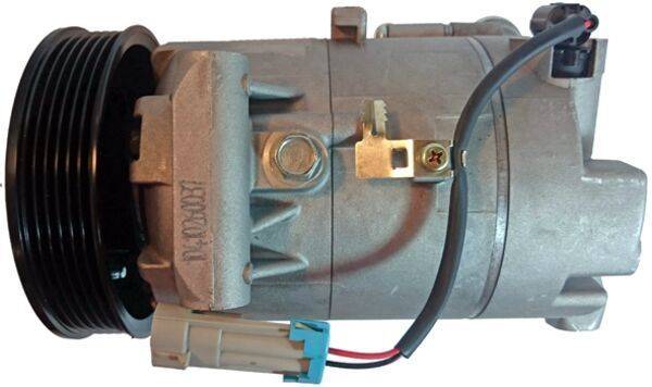 Klimakompressor 12 V Ø 120 mm MAHLE passend für u.a. OPEL ASTRA