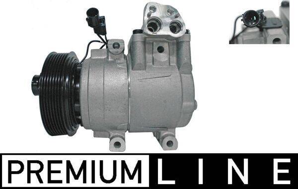 Klimakompressor 12 V Ø 123 mm MAHLE passend für u.a. HYUNDAI H-1