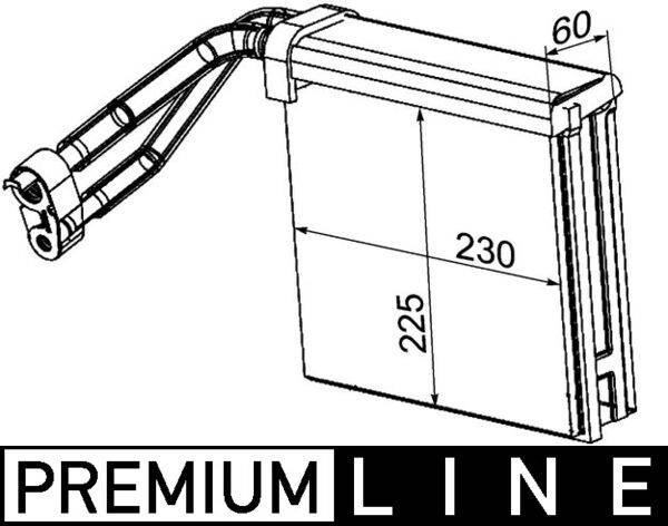 Mahle AE95000P Verdampfer, Klimaanlage