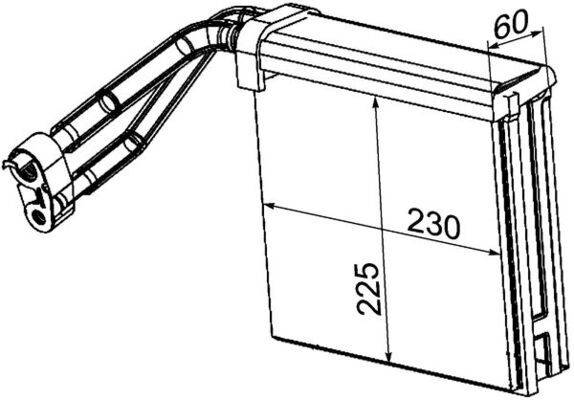 Mahle AE95000P Verdampfer, Klimaanlage