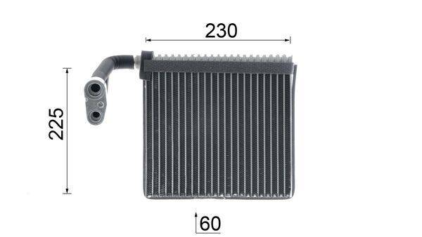Mahle AE95000P Verdampfer, Klimaanlage