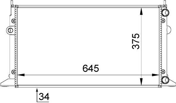 Mahle CR607000S Kühler, Motorkühlung