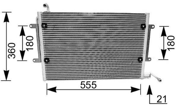 Mahle AC172000S Kondensator, Klimaanlage