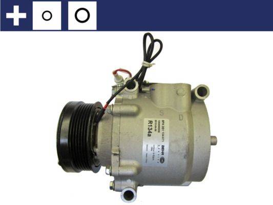 Klimakompressor 12 V Ø 100 mm MAHLE passend für u.a. SAAB 9-3