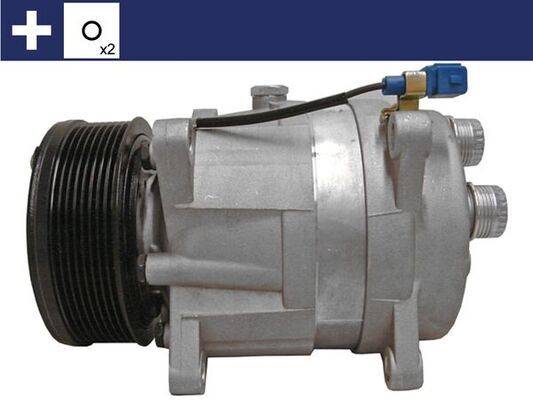 Klimakompressor 12 V Ø 118 mm MAHLE passend für u.a. VW GOLF