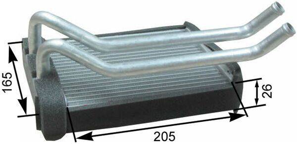 Mahle AH174000P Wärmetauscher, Innenraumheizung
