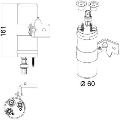 Mahle AD5000P Trockner, Klimaanlage