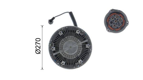 Mahle CFC227000P Kupplung, Kühlerlüfter