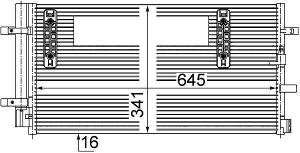 Mahle AC457000S Kondensator, Klimaanlage