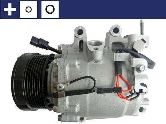 Klimakompressor Kühlmittel-Verdichtung 12 V Ø 100 mm MAHLE für HONDA CR-V