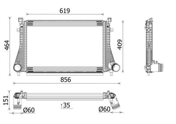 Mahle CI667000P Ladeluftkühler