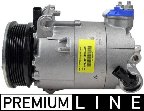 Klimakompressor 12 V Ø 110 mm MAHLE für u.a. LAND ROVER RANGE ROVER EVOQUE
