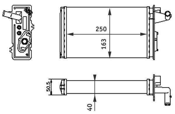 Mahle AH141000S Wärmetauscher, Innenraumheizung