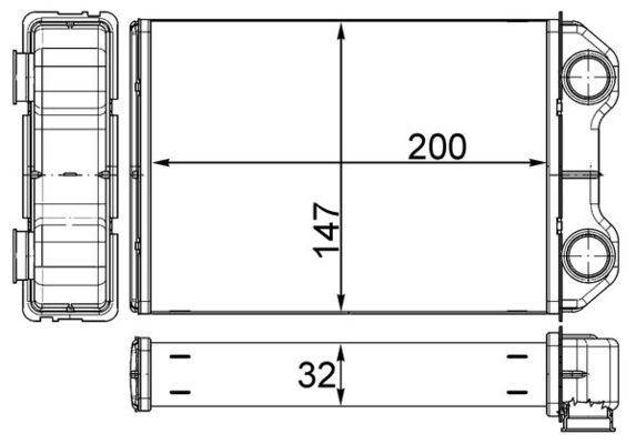 Mahle AH251000S Wärmetauscher, Innenraumheizung