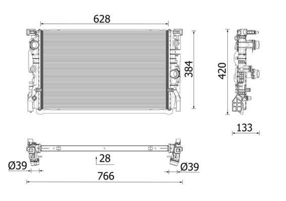 Mahle CR2696000P Kühler, Motorkühlung
