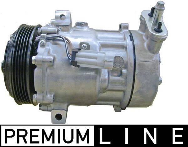 Klimakompressor 12 V Ø 120 mm MAHLE passend für u.a. OPEL VECTRA
