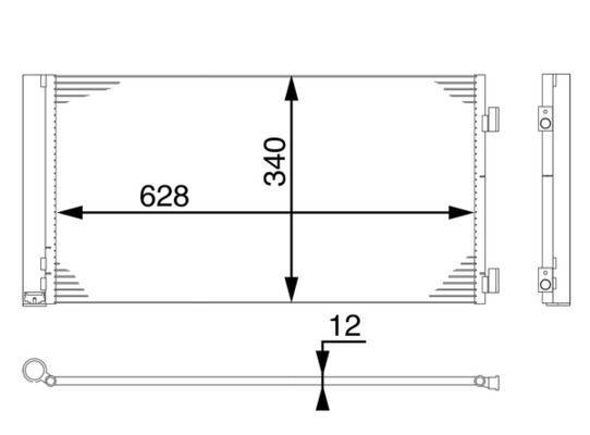 Mahle AC751000S Kondensator, Klimaanlage