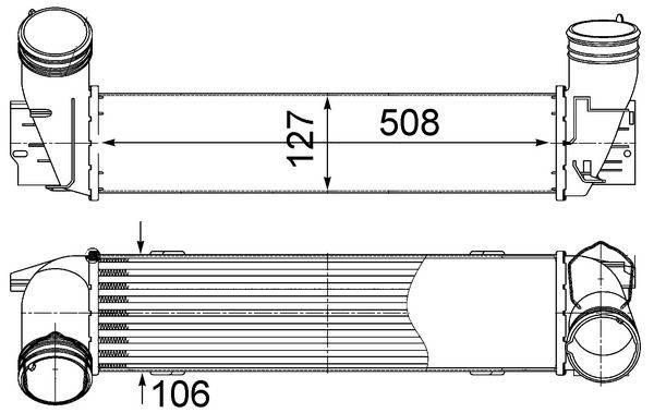 Mahle CI490000S Ladeluftkühler