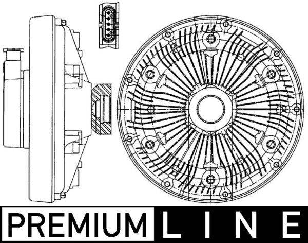 Mahle CFC229000P Kupplung, Kühlerlüfter