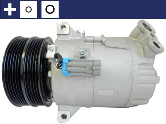 Klimakompressor 12 V Ø 124 mm MAHLE passend für u.a. ALFA ROMEO 159