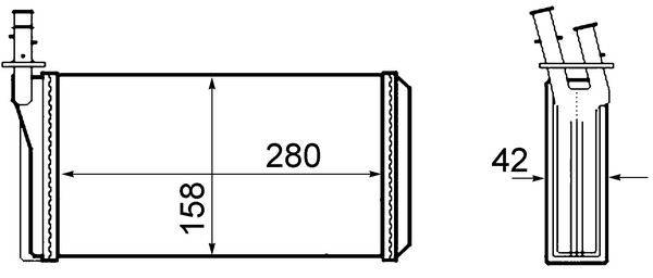 Mahle AH63000S Wärmetauscher, Innenraumheizung