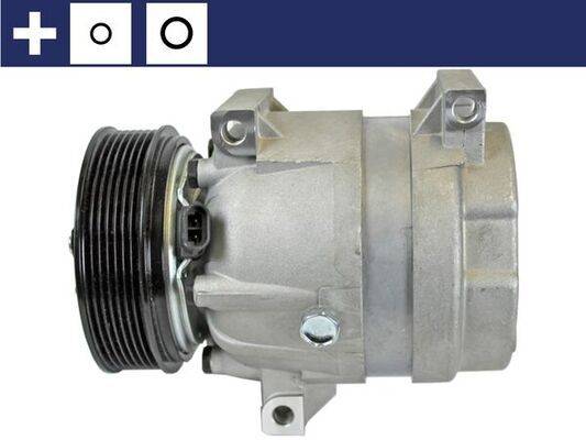 Klimakompressor 12 V Ø 119 mm MAHLE für u.a. NISSAN INTERSTAR