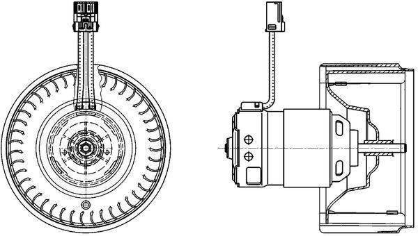 Mahle AB71000P Innenraumgebläse