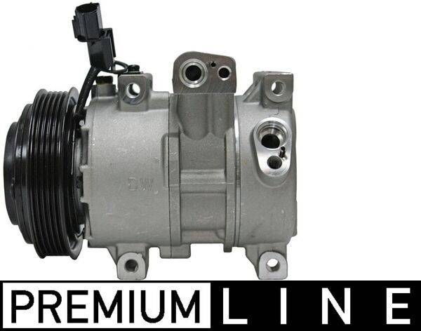 Klimakompressor Kühlmittel-Verdichtung 12 V Ø 118 mm MAHLE für HYUNDAI i20
