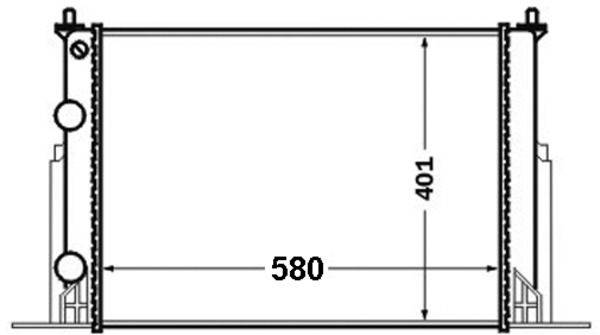 Mahle CR1450000S Kühler, Motorkühlung
