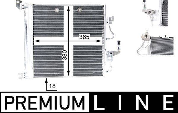 Mahle AC376000P Kondensator, Klimaanlage