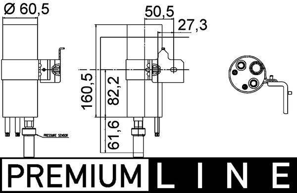 Mahle AD290000P Trockner, Klimaanlage