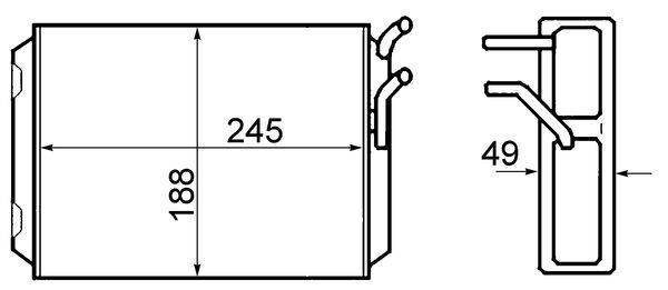 Mahle AH70000S Wärmetauscher, Innenraumheizung