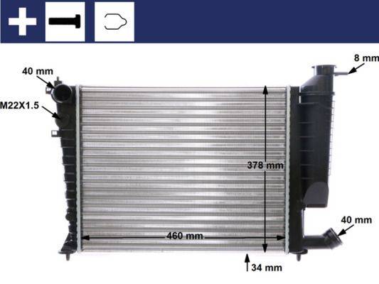 Mahle CR478000S Kühler, Motorkühlung