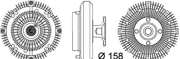 Mahle CFC109000P Kupplung, Kühlerlüfter
