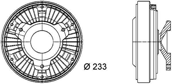 Mahle CFC21000P Kupplung, Kühlerlüfter
