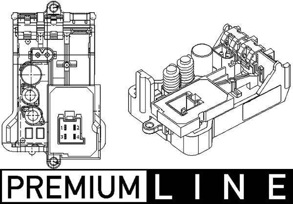 Mahle ABR8000P Regler, Innenraumgebläse