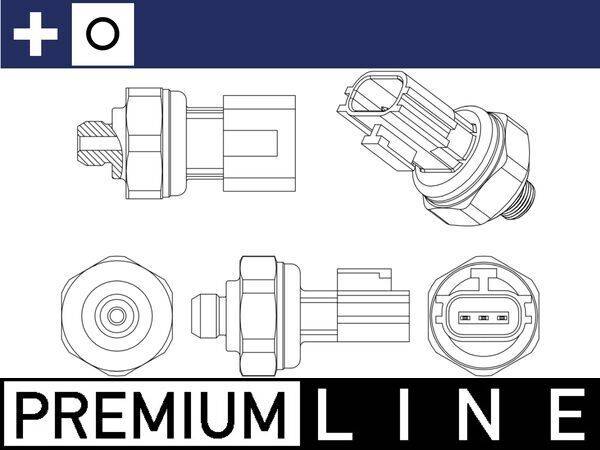 Druckschalter Klimaanlage 3/8"-24UNF 3-polig MAHLE für u.a. HYUNDAI i30