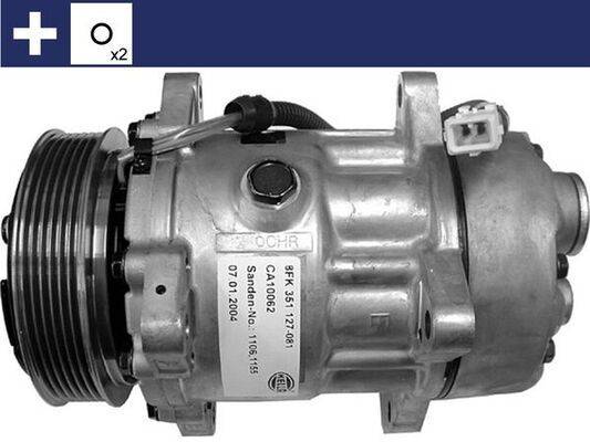 Klimakompressor 12 V Ø 119 mm MAHLE passend für u.a. CITROËN XANTIA