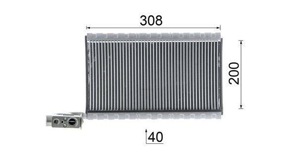 Mahle AE109000P Verdampfer, Klimaanlage