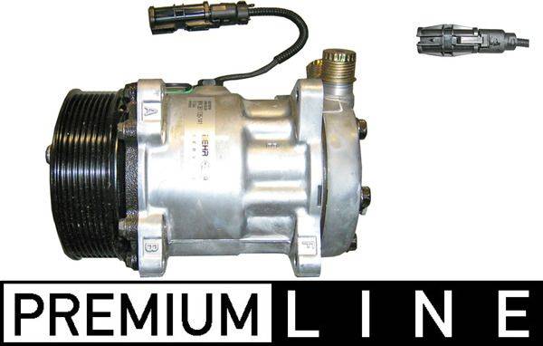 Klimakompressor 24 V Ø 119 mm MAHLE passend für u.a. MAN TGS