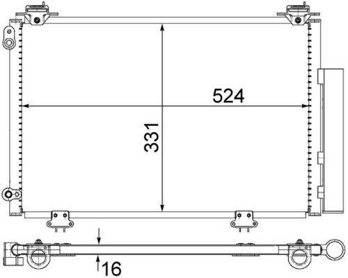 Mahle AC292000S Kondensator, Klimaanlage