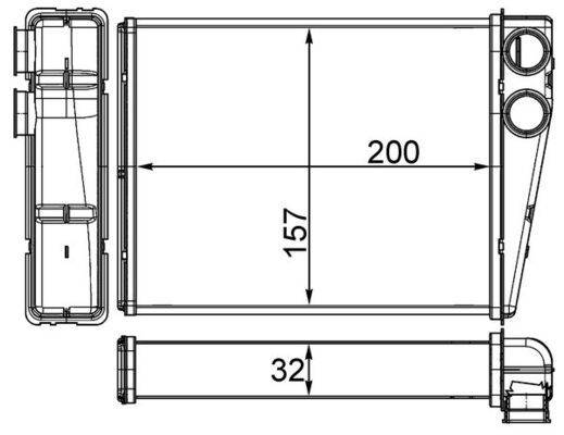 Mahle AH263000S Wärmetauscher, Innenraumheizung
